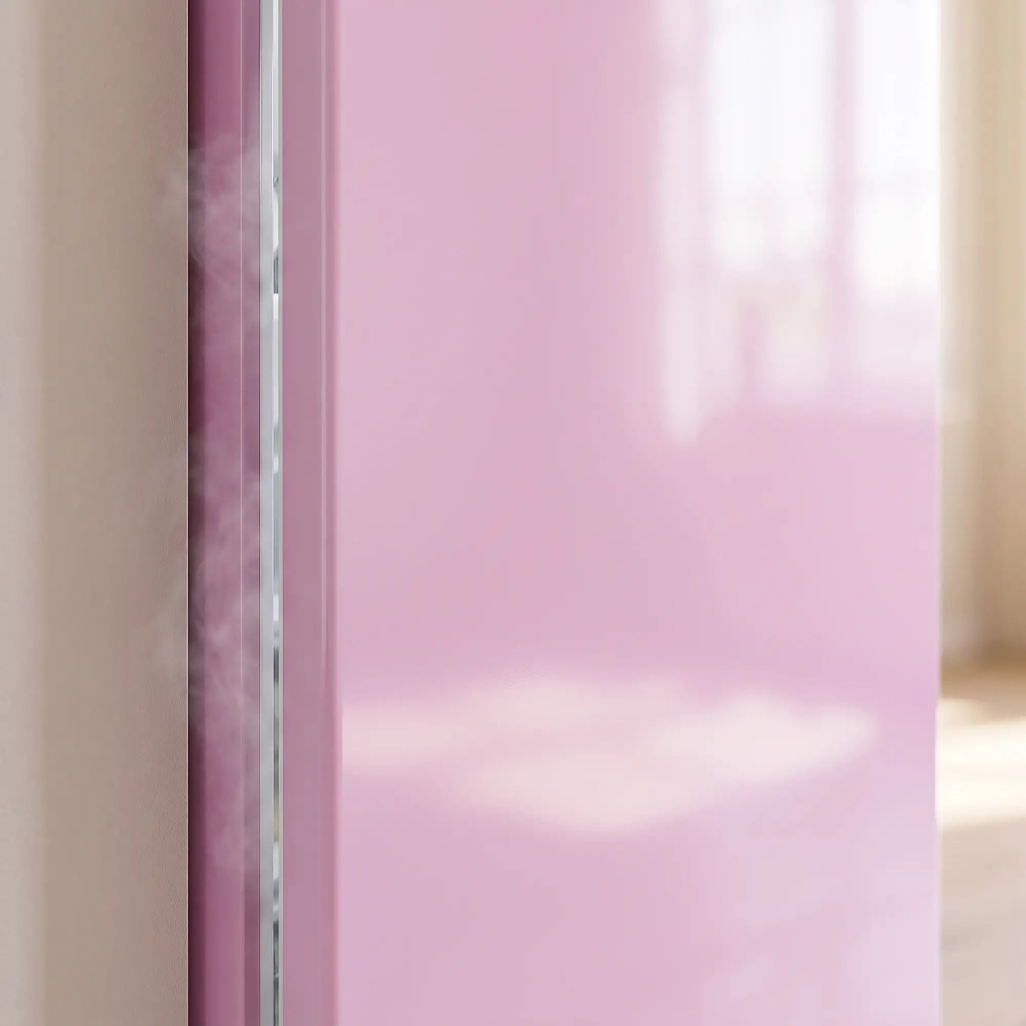 Compact Upright Freezer, 2.1 Cubic Feet, Reversible Door, Pink Small Kitchen Appliances at Gallery Canada