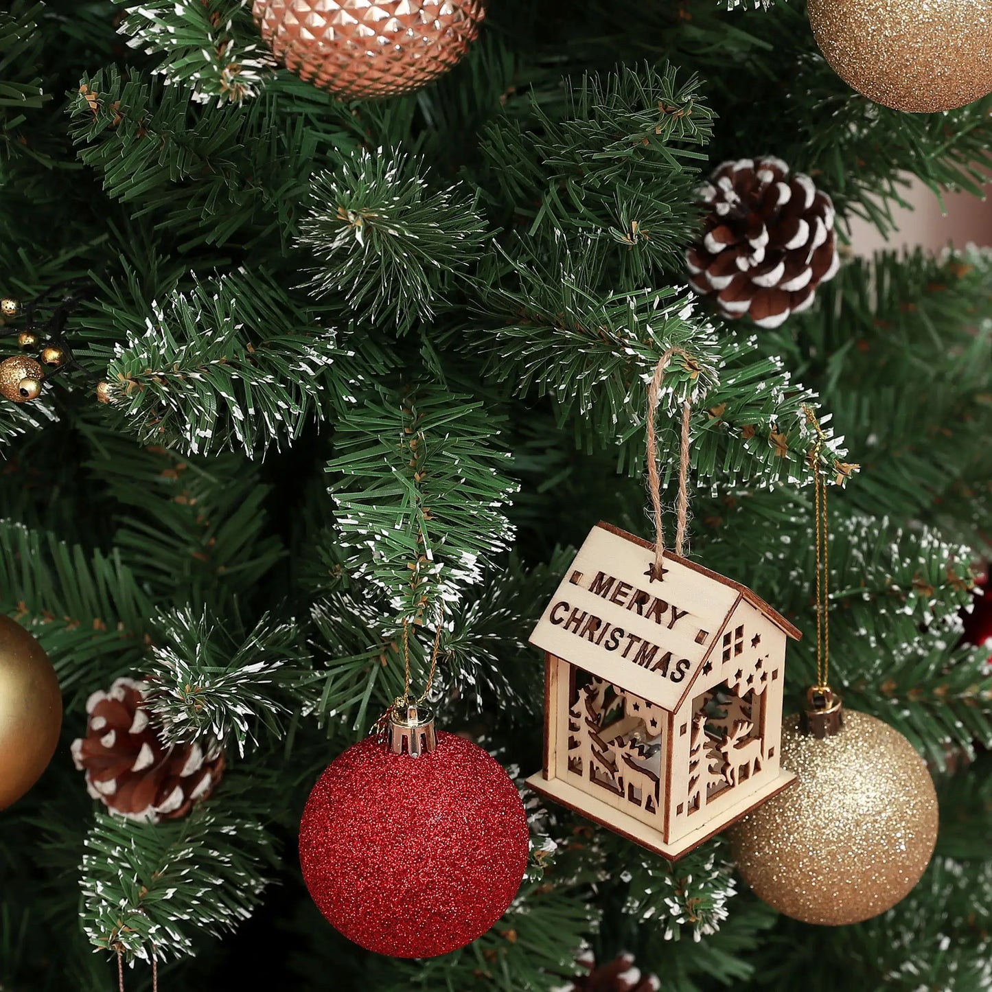6ft Artificial Pencil Christmas Tree, 618 Branches, Pinecones, Metal Stand Pencil Christmas Trees at Gallery Canada