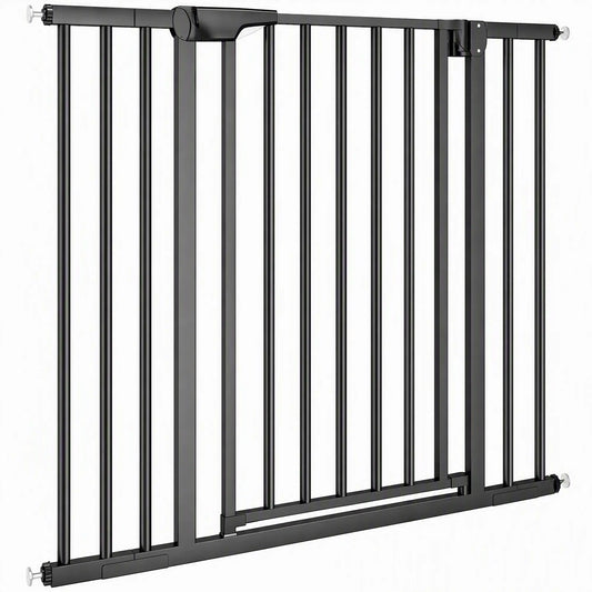 Pet Gate 30-40" W, Auto-Close, Two-Way Open, Pressure Mounted Pet Gates Black at Gallery Canada