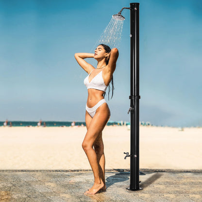 5.3 Gallons Solar Shower, Rotating Rainfall, Temperature Adjustment, Black Outdoor Swimming Pools & Hot Tubs at Gallery Canada