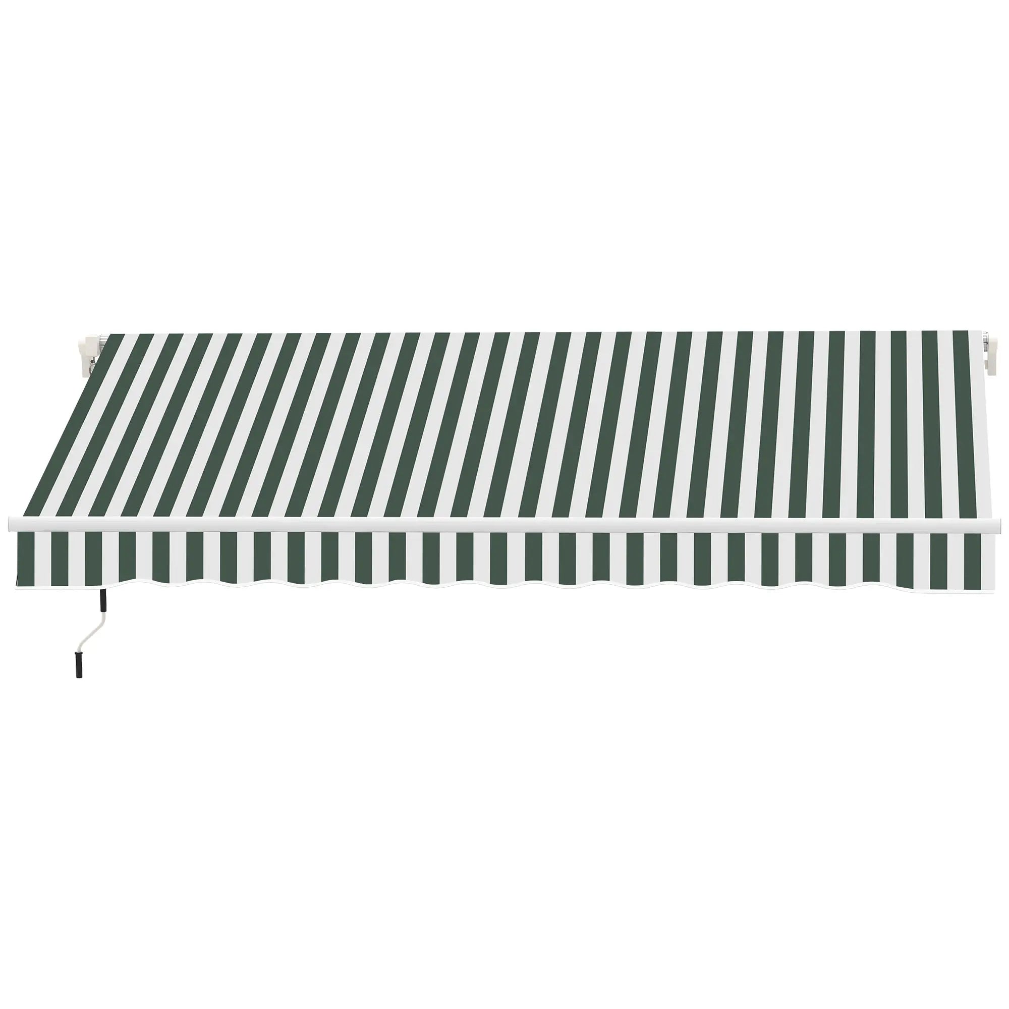 11' X 10' Retractable Awning Fabric Replacement, Uv Protection, Green And White Awning Fabric Replacement at Gallery Canada