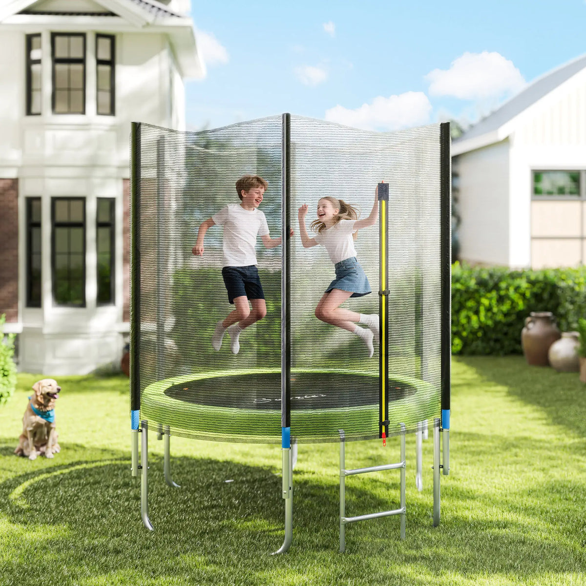14FT Trampoline Spring Cover, Replacement Pad, Green Trampolines at Gallery Canada