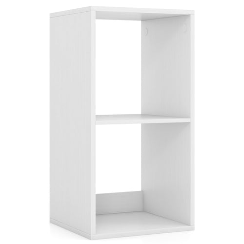 2 Cube Bookshelf, Living Room Bedroom, White