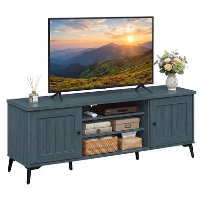2-Door TV Stand for TVs Up to 65 Inch, Turquoise Entertainment Centers & TV Stands at Gallery Canada