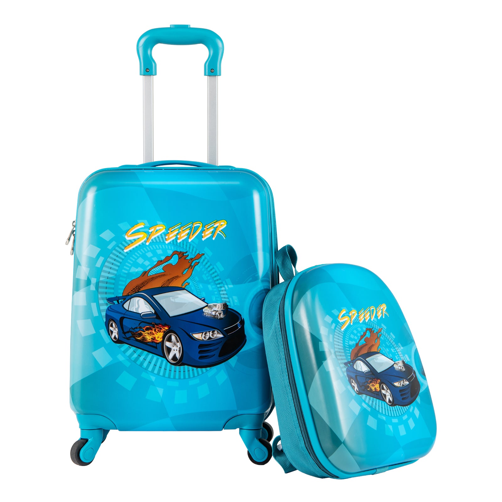 2 PCS Kid Luggage Set, Spinner Wheels, Navy Kids Luggage at Gallery Canada