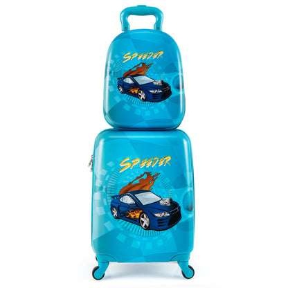 2 PCS Kid Luggage Set, Spinner Wheels, Navy Kids Luggage at Gallery Canada
