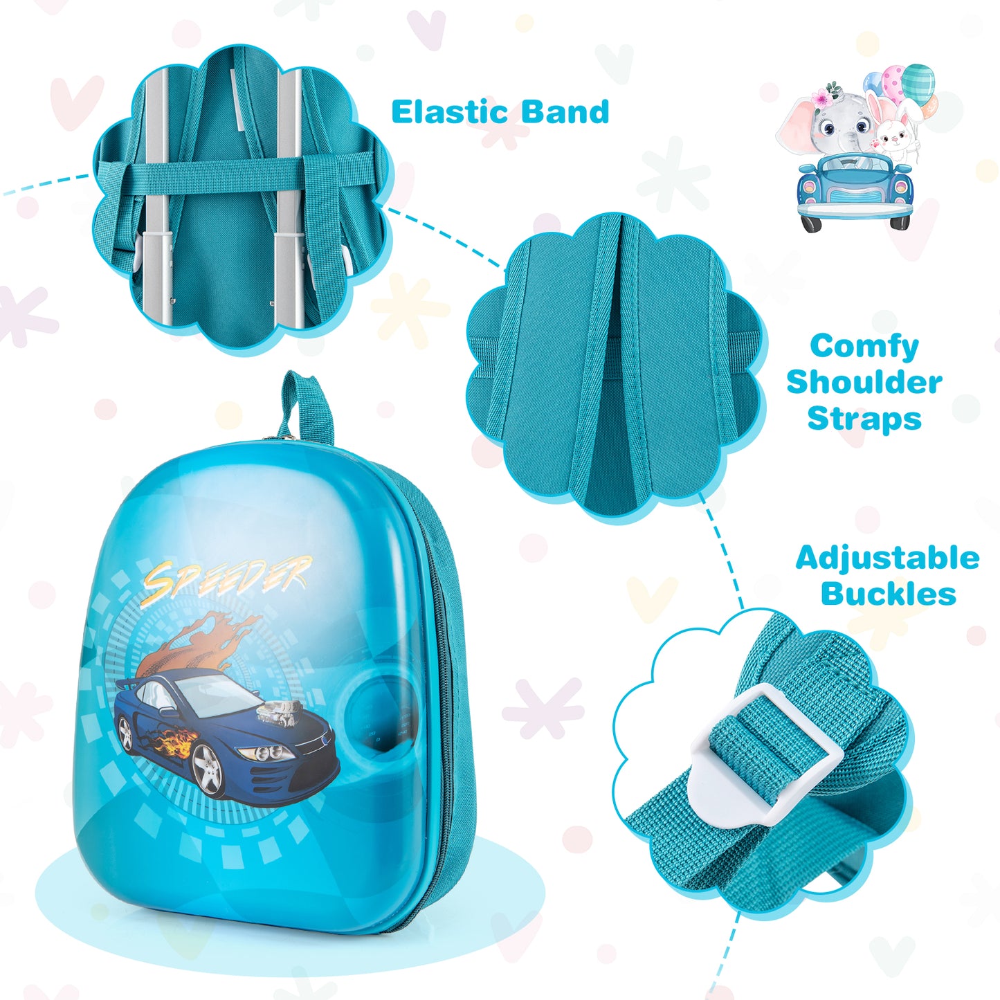 2 PCS Kid Luggage Set, Spinner Wheels, Navy Kids Luggage at Gallery Canada