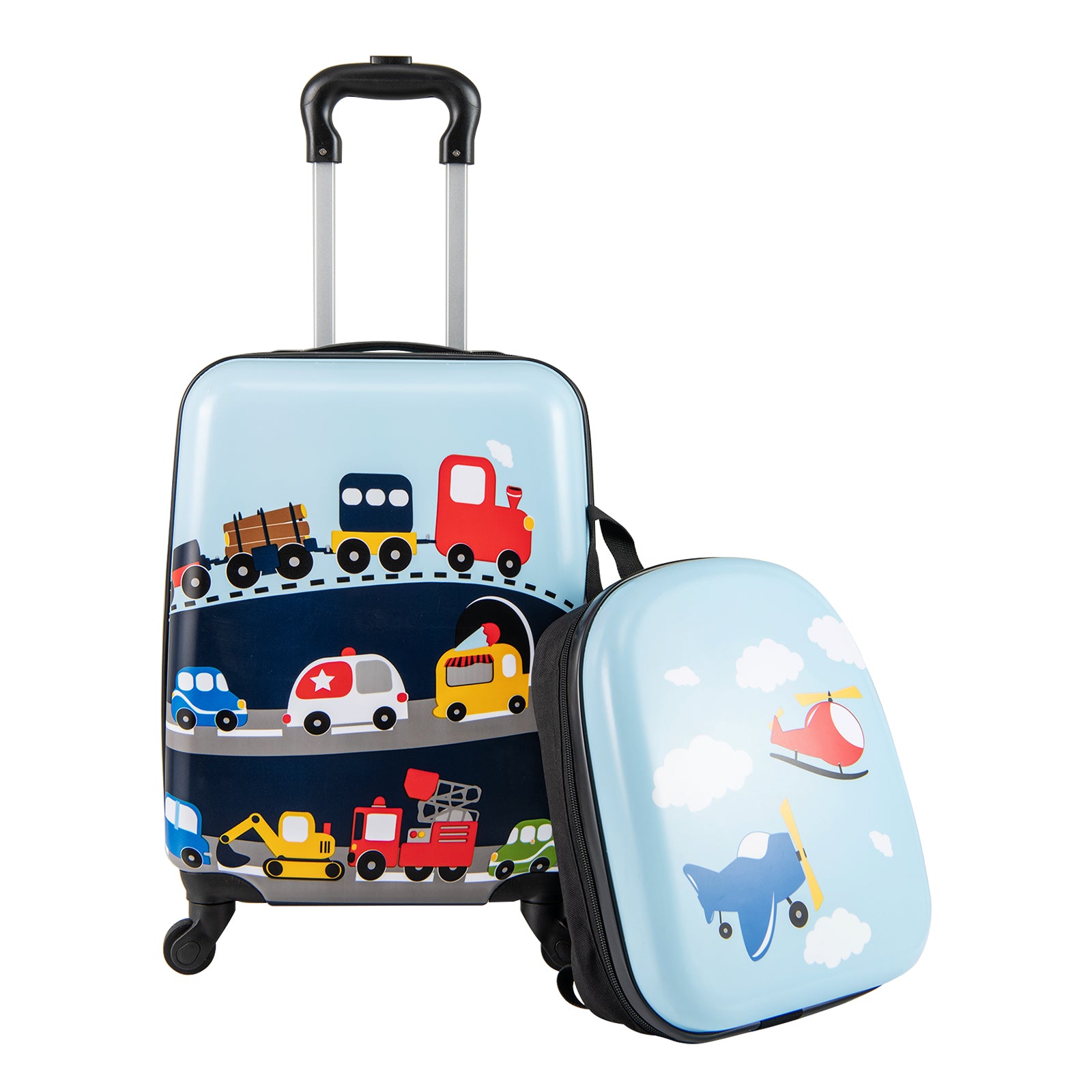 2 PCS Kid Luggage Set, Spinner Wheels, Dark Blue Kids Luggage at Gallery Canada