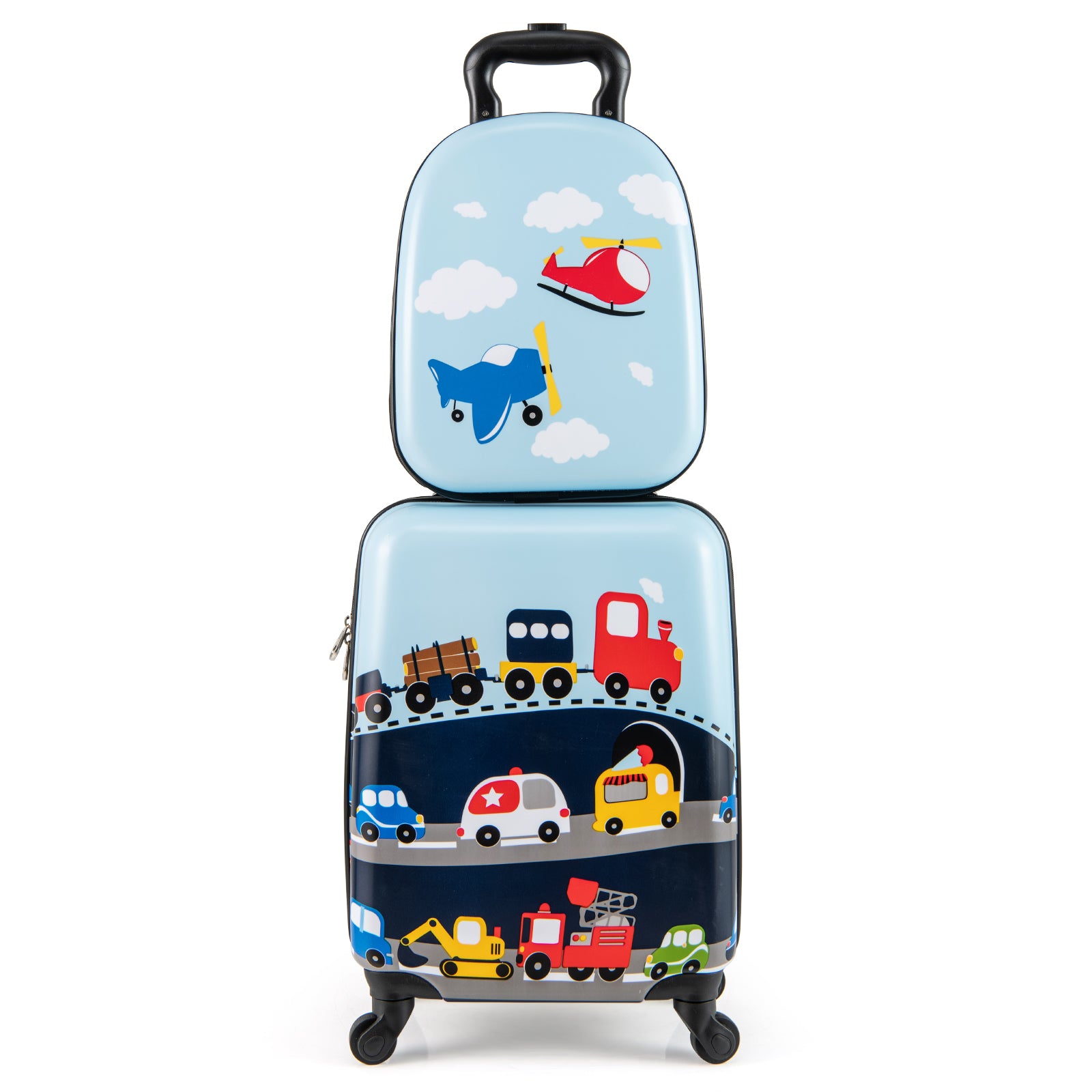 2 PCS Kid Luggage Set, Spinner Wheels, Dark Blue Kids Luggage at Gallery Canada