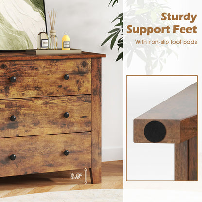 2-Pack 3 Drawer Dresser, Bedside Table, Brown Dressers & Chests at Gallery Canada
