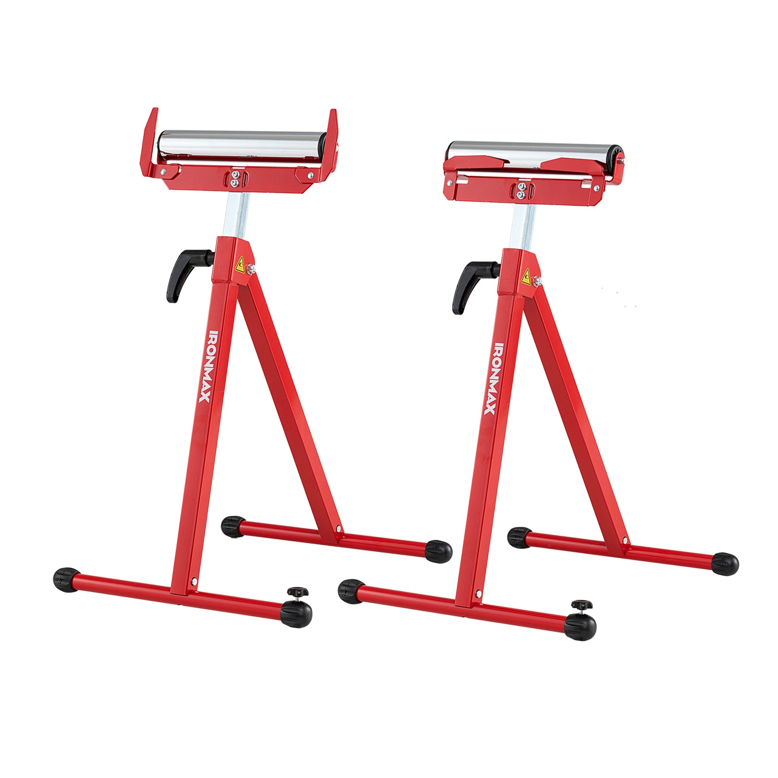 2-Pack Folding Roller Stands, Adjustable Height, Red Garages at Gallery Canada