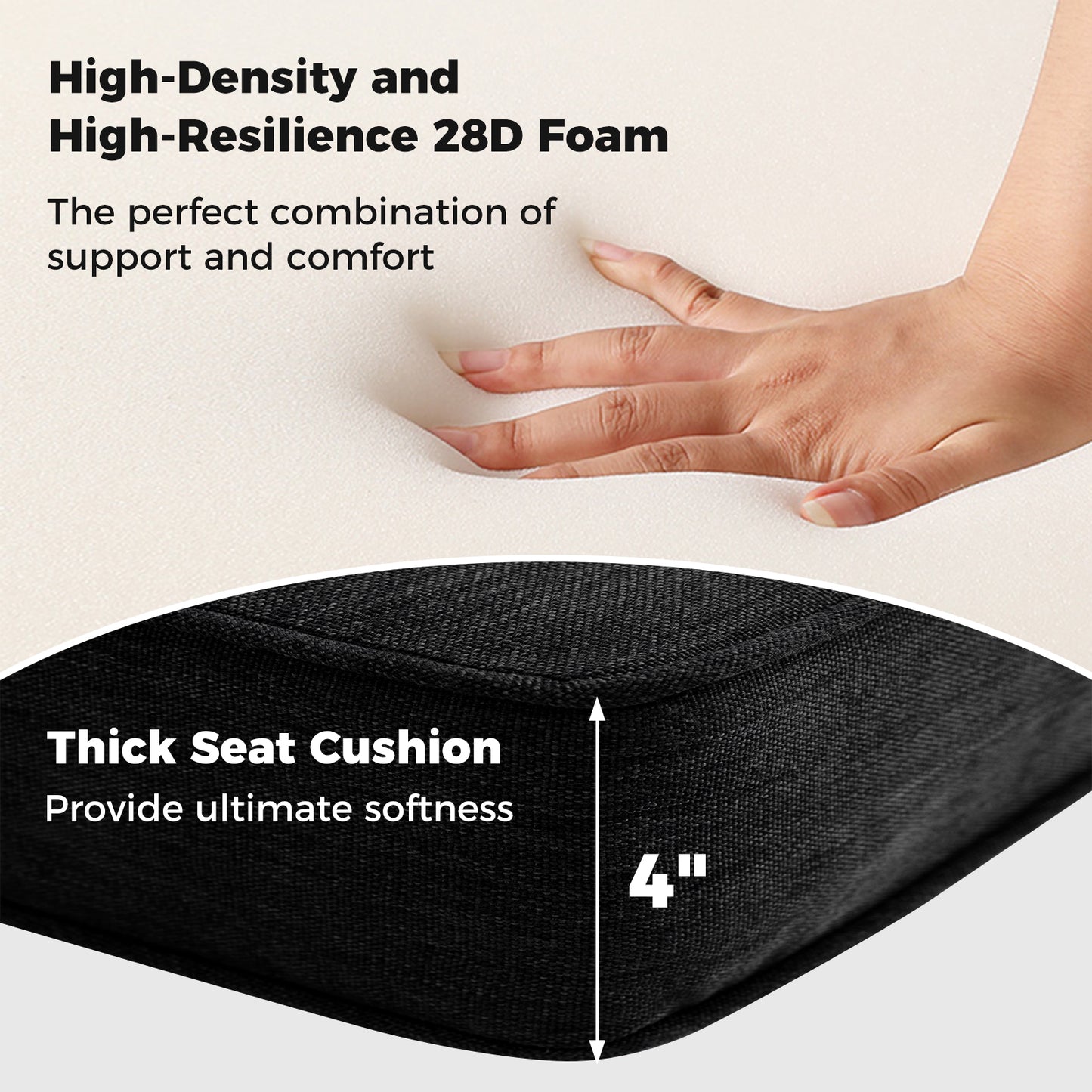 2-Pack Outdoor Patio Cushion Set, Removable Covers, Black Outdoor Furniture Accessories at Gallery Canada