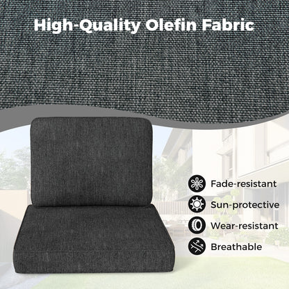 2-Pack Outdoor Patio Cushion Set, Removable Covers, Gray Outdoor Furniture Accessories at Gallery Canada