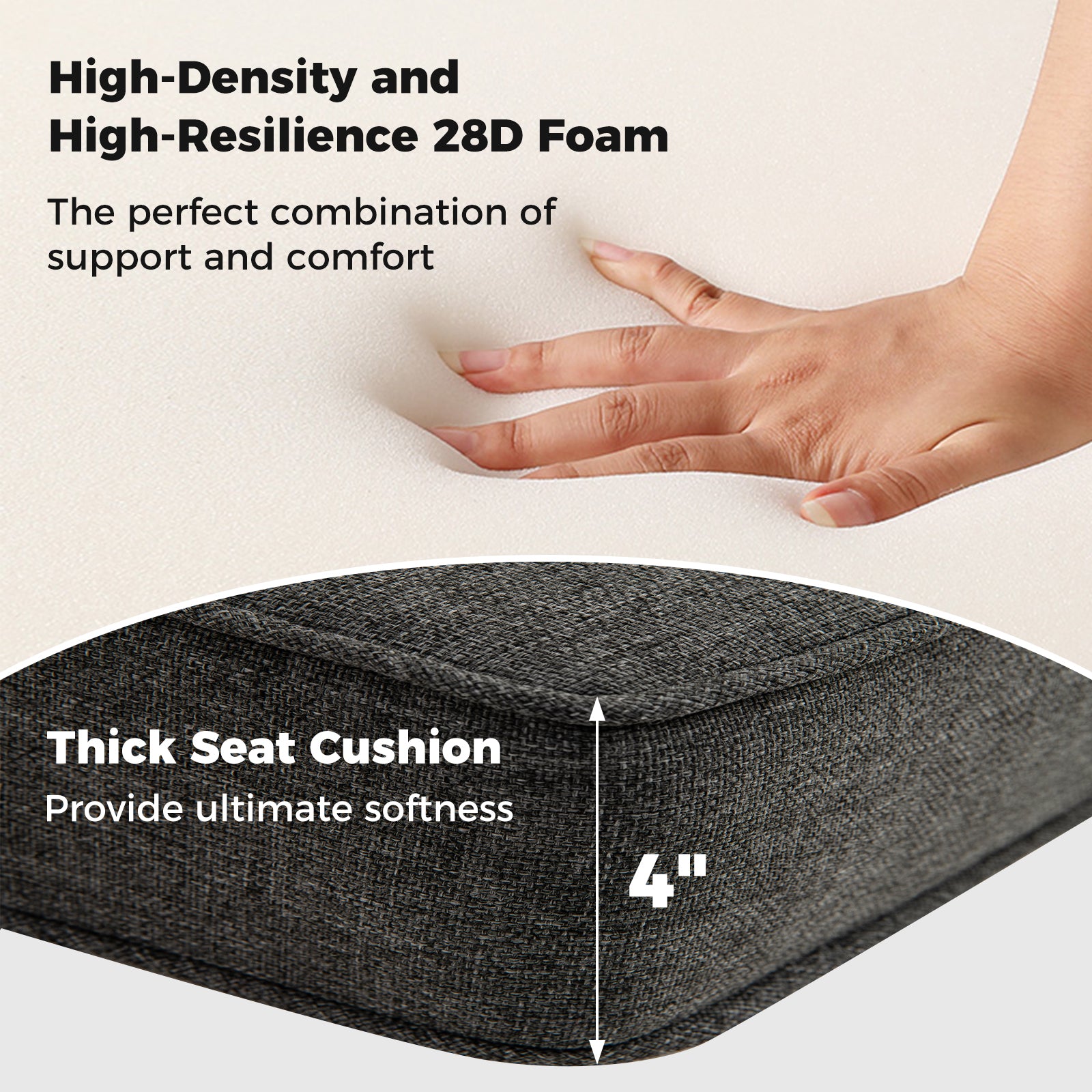 2-Pack Outdoor Patio Cushion Set, Removable Covers, Gray Outdoor Furniture Accessories at Gallery Canada