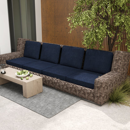 Outdoor Patio Cushion Set, 2-Pack, Removable Covers, Navy Outdoor Furniture Accessories at Gallery Canada