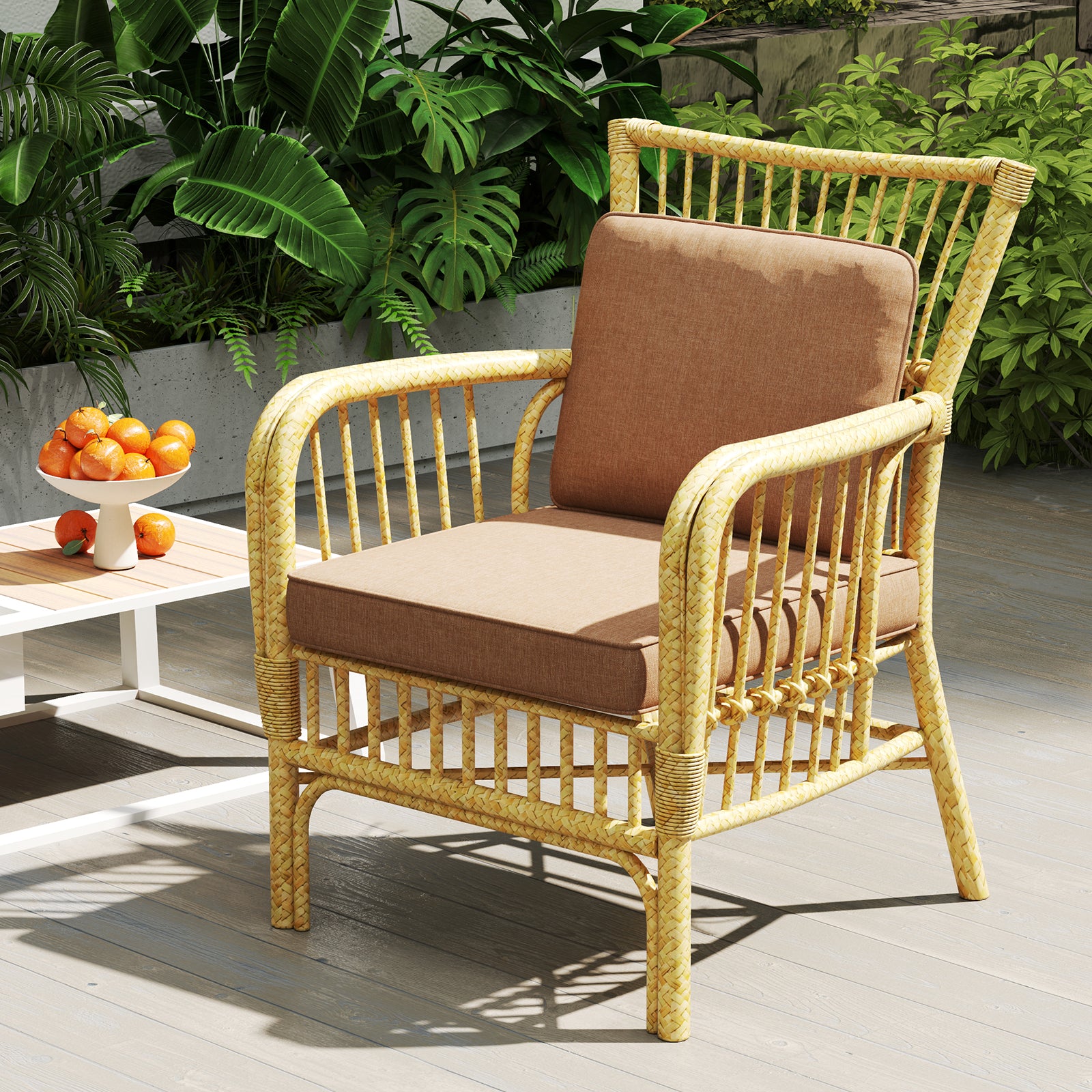 2-Pack Outdoor Patio Cushion Set, Removable Covers, Brown Outdoor Furniture Accessories at Gallery Canada