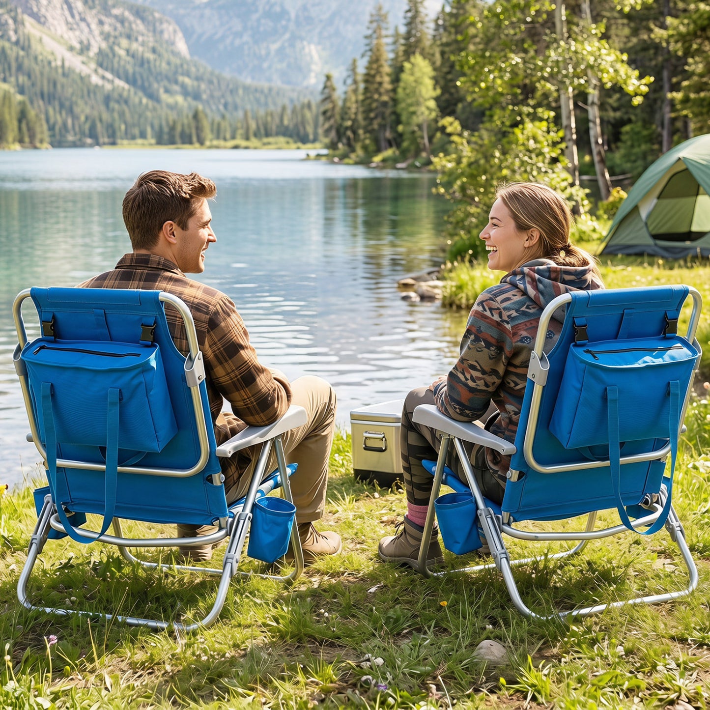 2 Pack Portable Folding Beach Chair Beach & Lawn Chairs at Gallery Canada