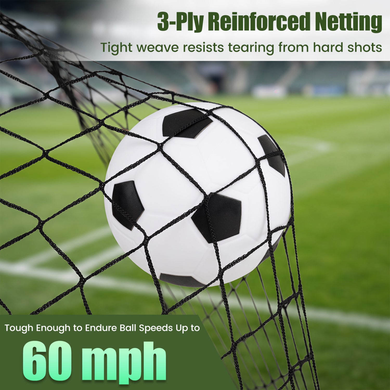 2-Pack Soccer Goals Set with Cones Ball Ground Stakes Lawn Games at Gallery Canada