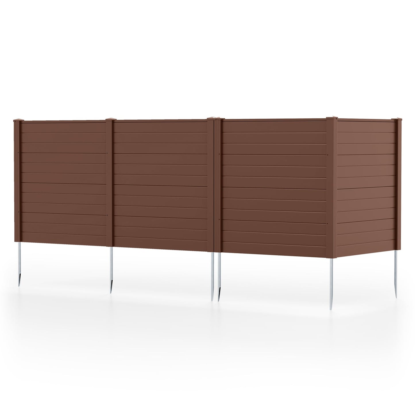 48x48 Inch AC Trash Can Pool Enclosure, Brown