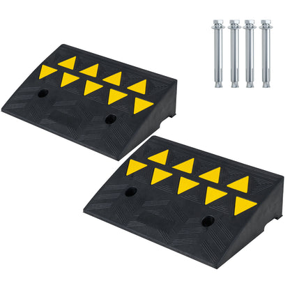 2 Driveway Threshold Ramps, 5/6 Inch Rise, Medium Trucks-S, Black Garages at Gallery Canada