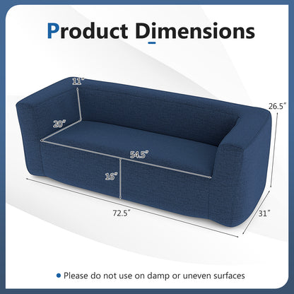 2-Person Portable Blow Up Sofa with Detachable Cover, Blue Sofas & Loveseats at Gallery Canada