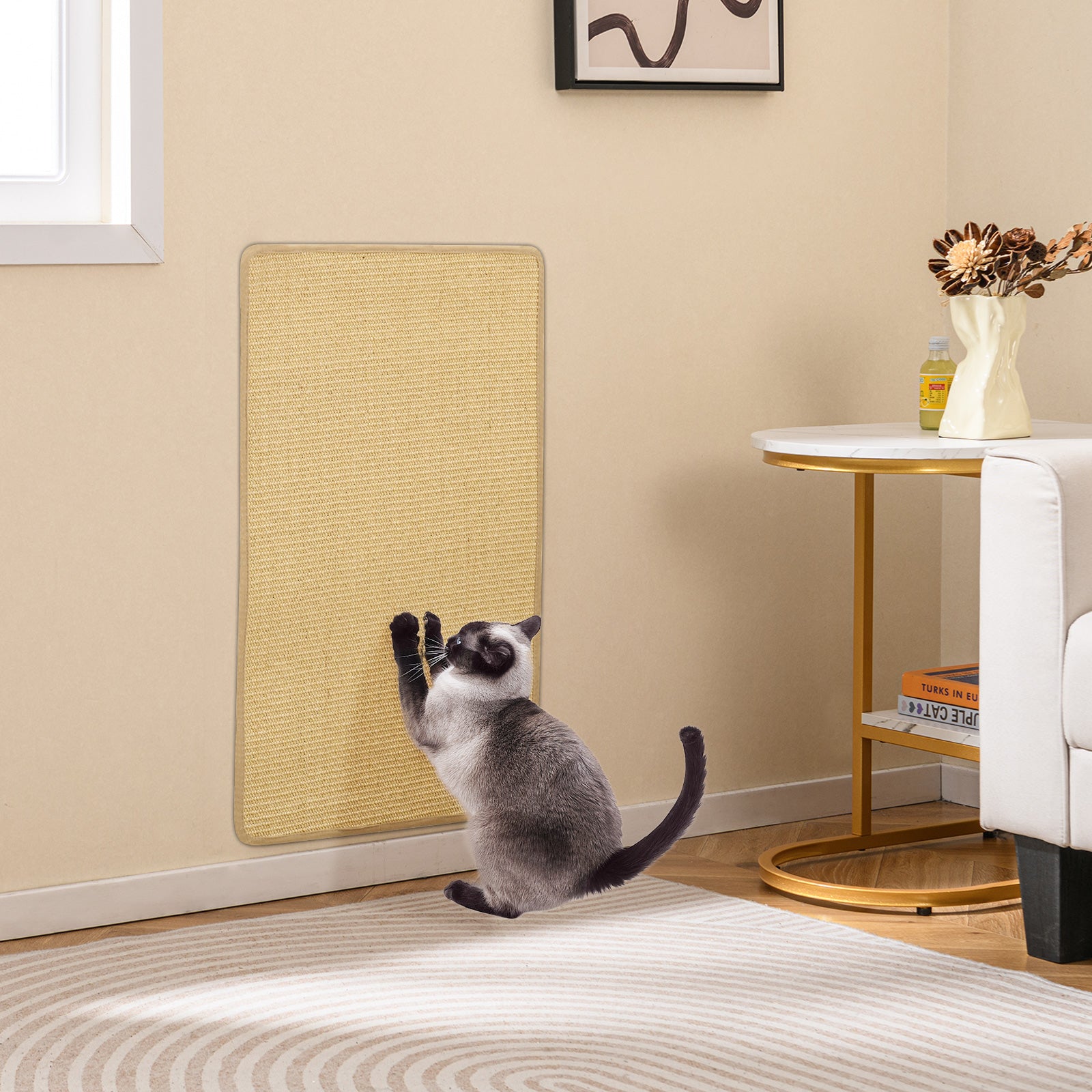 Cat Scratcher Mat Set, 32 x 20 Inch, Natural Sisal Pads Cat Trees Condos & Scratchers at Gallery Canada
