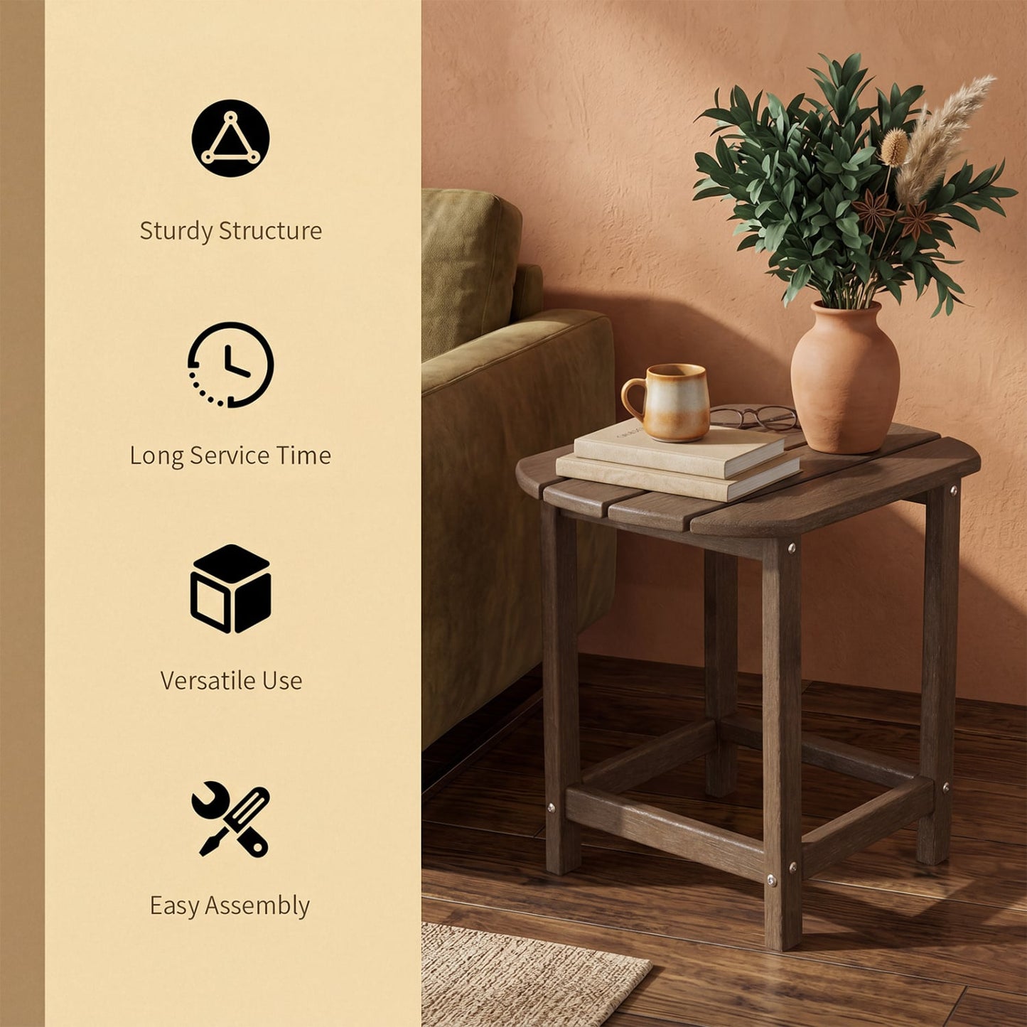 2-Piece 18" Adirondack Side Table, Patio & Garden Coffee Patio Coffee Tables at Gallery Canada