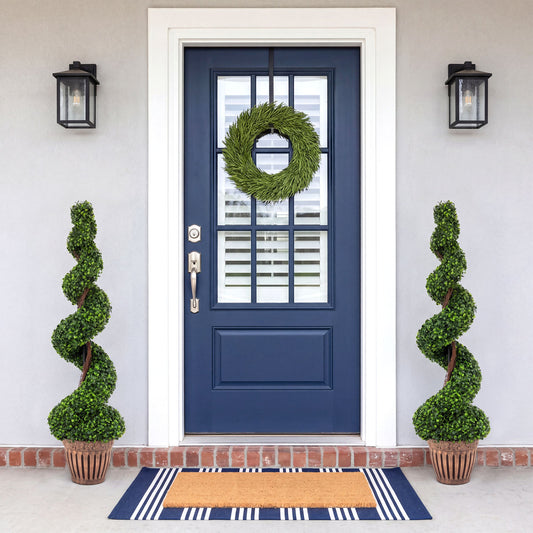 4 Feet Artificial Boxwood Spiral Tree Set, 2 Pieces, Green Faux Plants Green at Gallery Canada