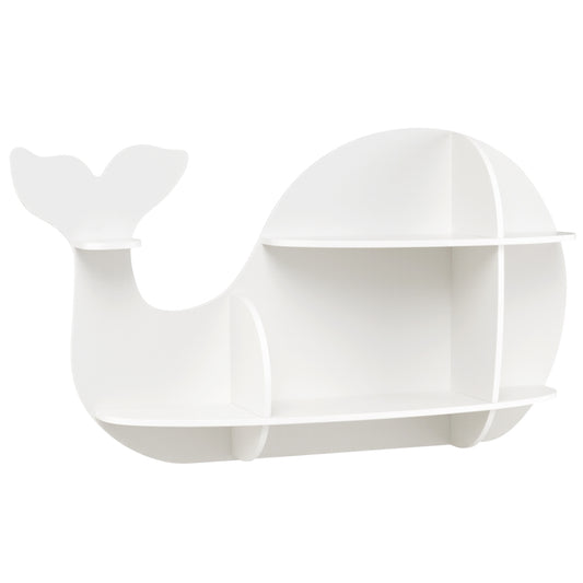 Floating Dolphin Shelves, Wall Mounted Storage Display Rack, White Kids Storage White at Gallery Canada