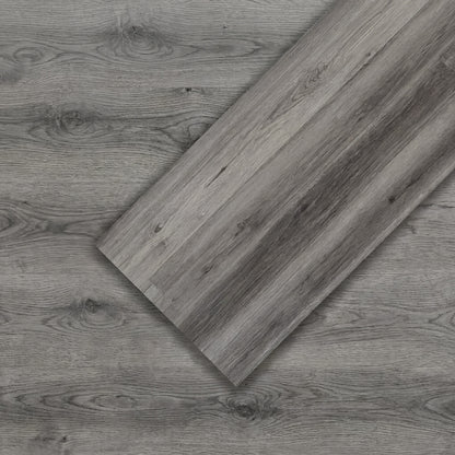 2 Pieces Waterproof Vinyl Flooring Plank Tile Decorative Fencing & Flooring Rustic Brown/Gray at Gallery Canada