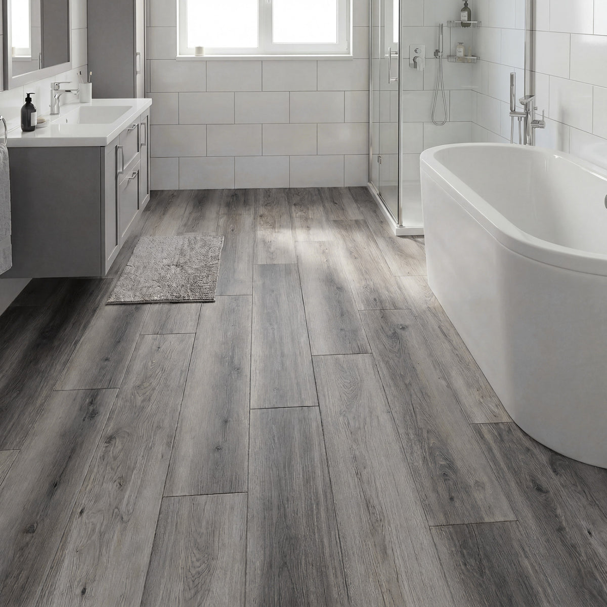 2 Pieces Waterproof Vinyl Flooring Plank Tile Decorative Fencing & Flooring at Gallery Canada