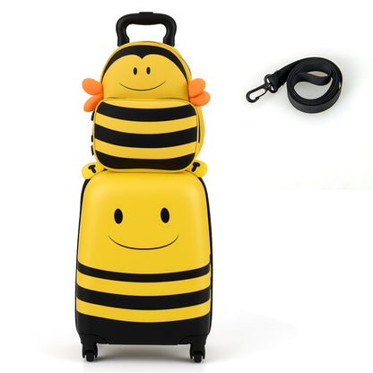 Kids Luggage Set, 2 Pieces, Wheels, Anti-Lose Rope, Yellow Kids Luggage at Gallery Canada