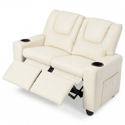 2-Seater Kids Recliner Sofa Chair, Beige Kids Chairs & Seating at Gallery Canada