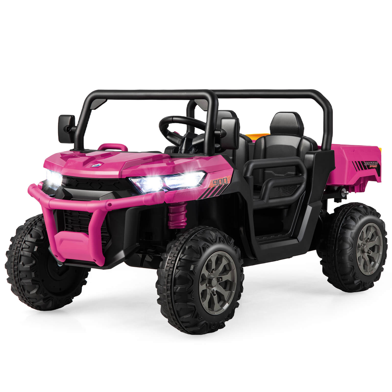 Kids Ride On Dump Truck, 2-Seater, With Dump Bed And Shovel, Pink Powered Ride On Toys at Gallery Canada