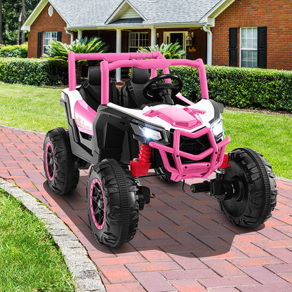 2-Seater Kids Ride On UTV, 2.4G Remote Control, Pink Powered Ride On Toys at Gallery Canada