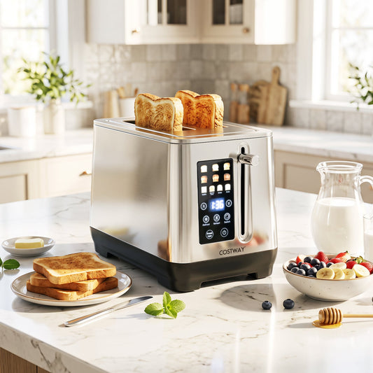 2 Slice Toaster, 6 Browning Levels, 4 Bread Types, Silver Small Appliances Silver at Gallery Canada