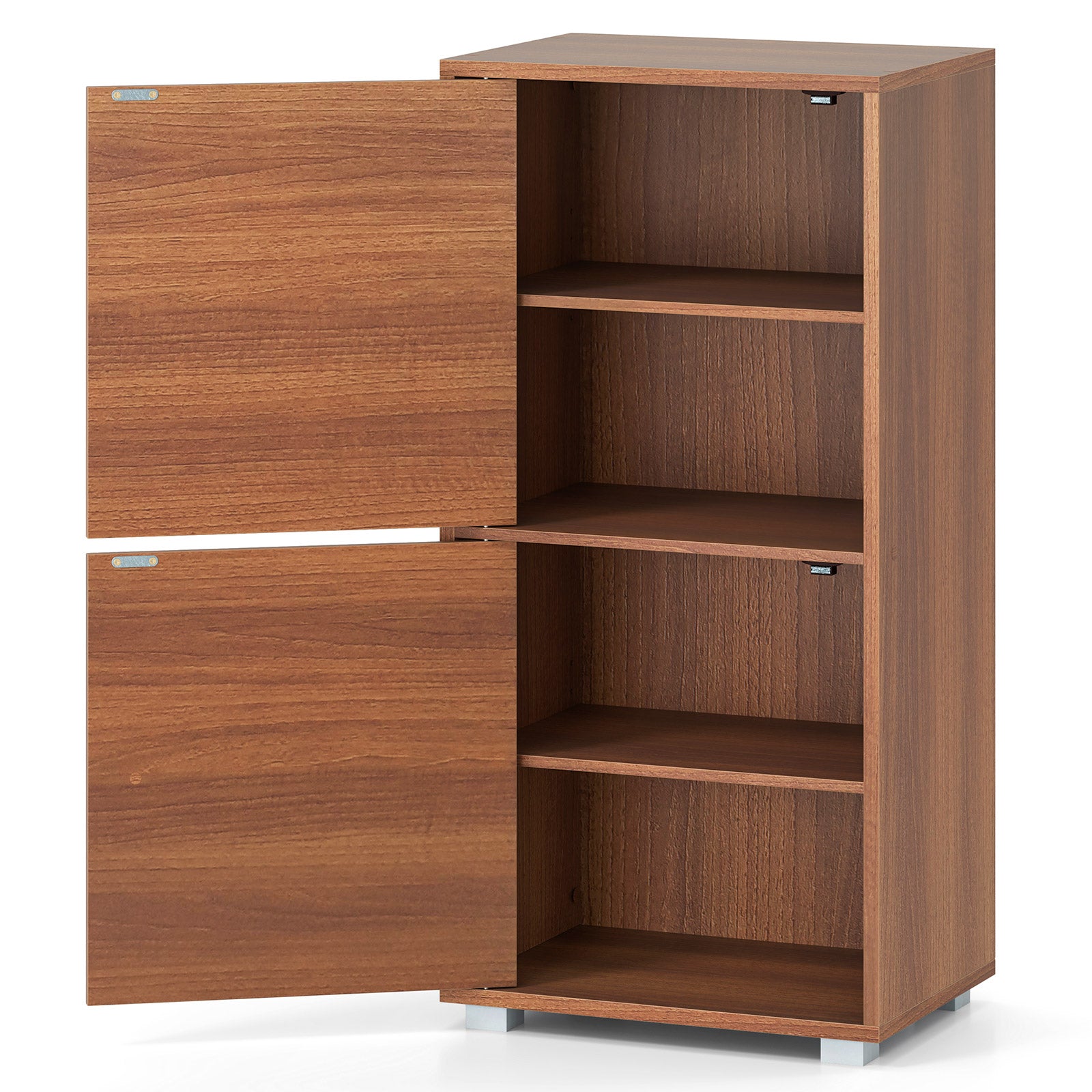 2-Tier Nightstand With Drawer And Open Shelf, Walnut End & Side Tables at Gallery Canada