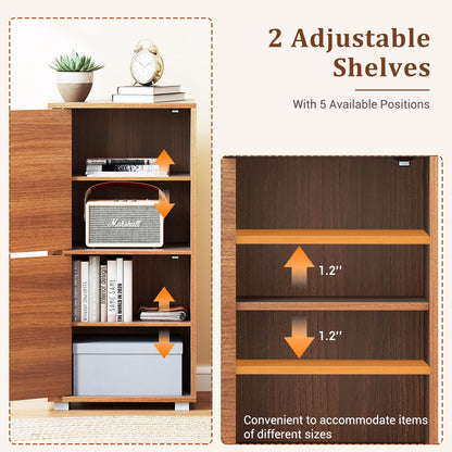 2-Tier Nightstand With Drawer And Open Shelf, Walnut End & Side Tables at Gallery Canada