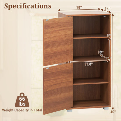 2-Tier Nightstand With Drawer And Open Shelf, Walnut End & Side Tables at Gallery Canada