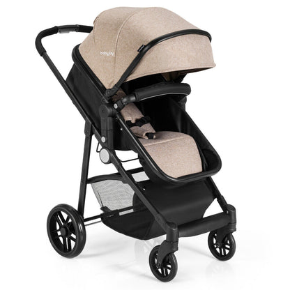 2 In 1 Foldable Newborn Baby Stroller, Coffee Baby Strollers at Gallery Canada