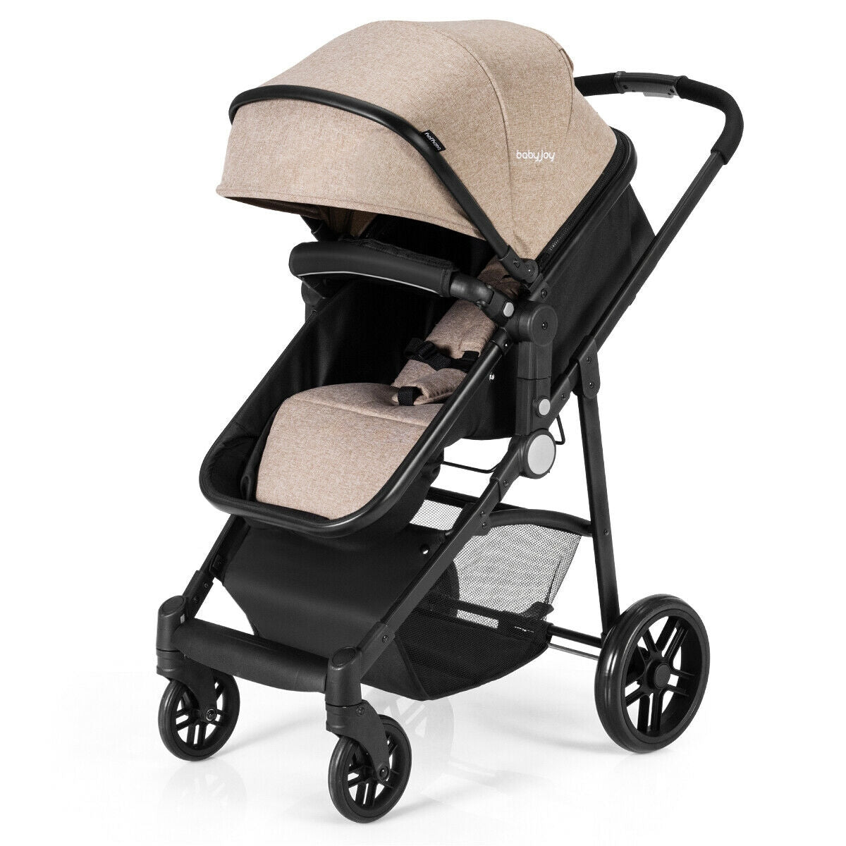 2 In 1 Foldable Newborn Baby Stroller, Coffee Baby Strollers at Gallery Canada