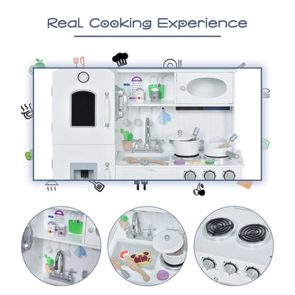 Large Kids Kitchen Playset, Telephone, Water Dispenser, Cooking Set Play Kitchen at Gallery Canada