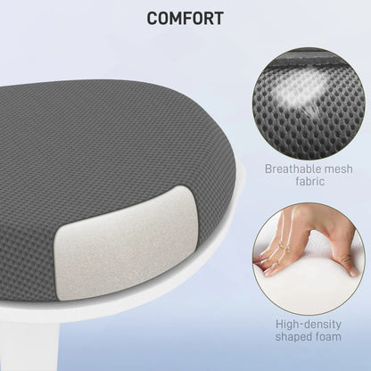 Standing Desk Stool, Ergonomic Wobble Chair, Adjustable, Grey Office Chairs at Gallery Canada