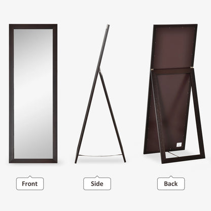 58" x 20" Full Length Mirror, Floor Standing, Rectangular, Brown Full Length Mirrors at Gallery Canada