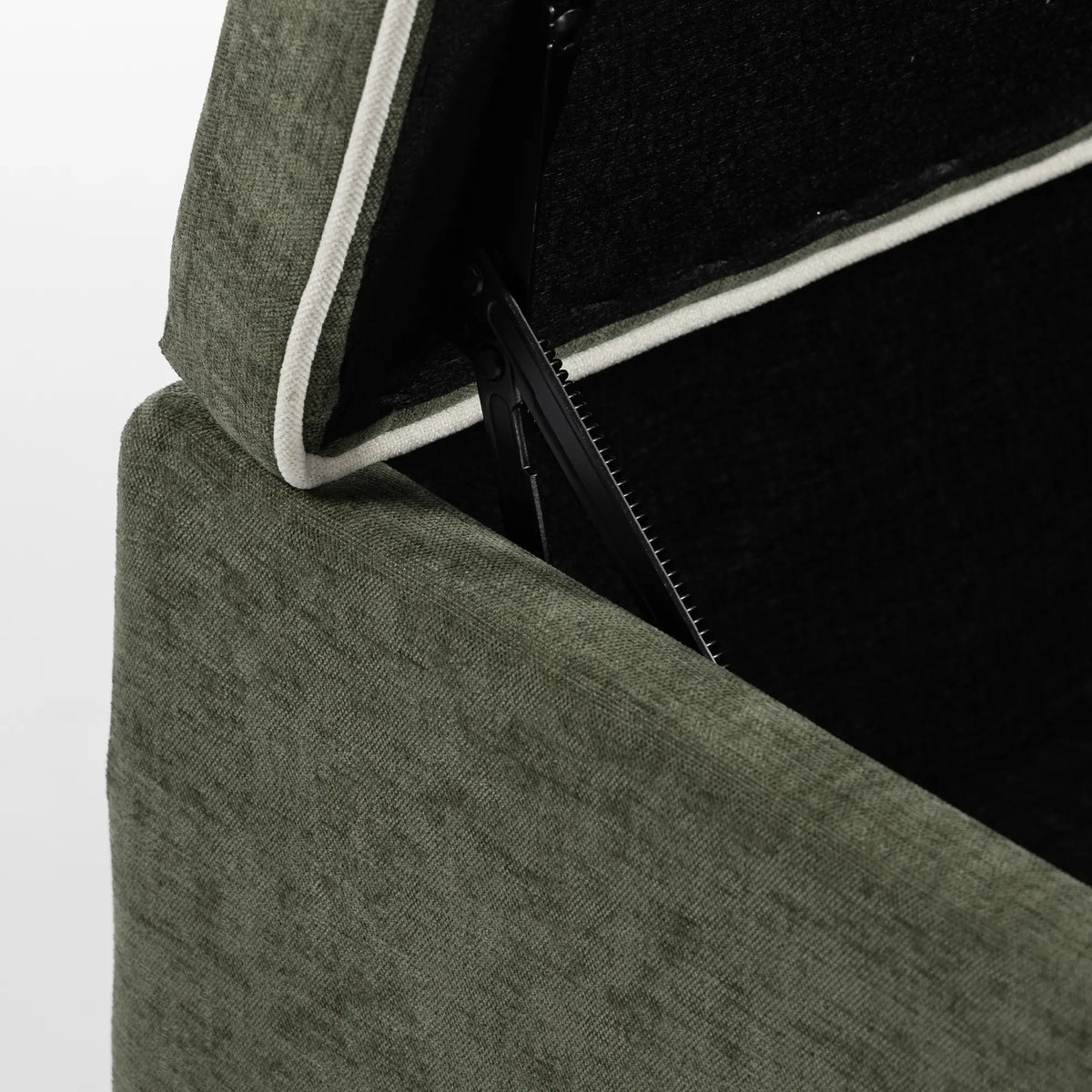 Storage Ottoman Bench, Linen-Look Seat, 264 LBS, Green Storage Ottomans & Benches at Gallery Canada