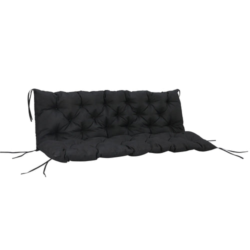 Porch Swing Cushion Garden Bench Cushion with Backrest, Non-Slip 3-Seater Thick Pad, Swing Chair Mat Replacement for Indoor and Outdoor, 59.1