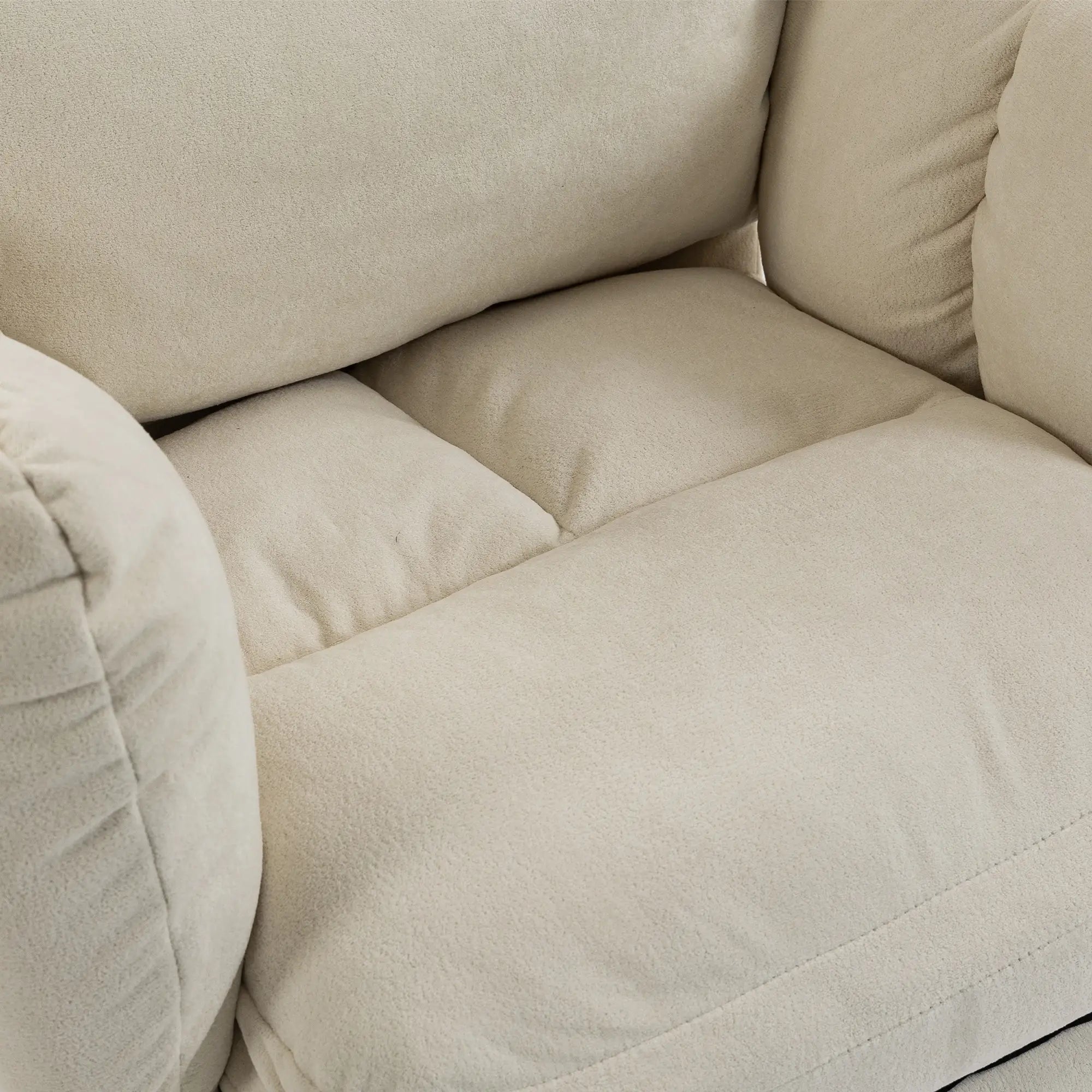 Ergonomic Reclining Office Chair with Foot Rest, Cream Executive & Manager Chairs at Gallery Canada