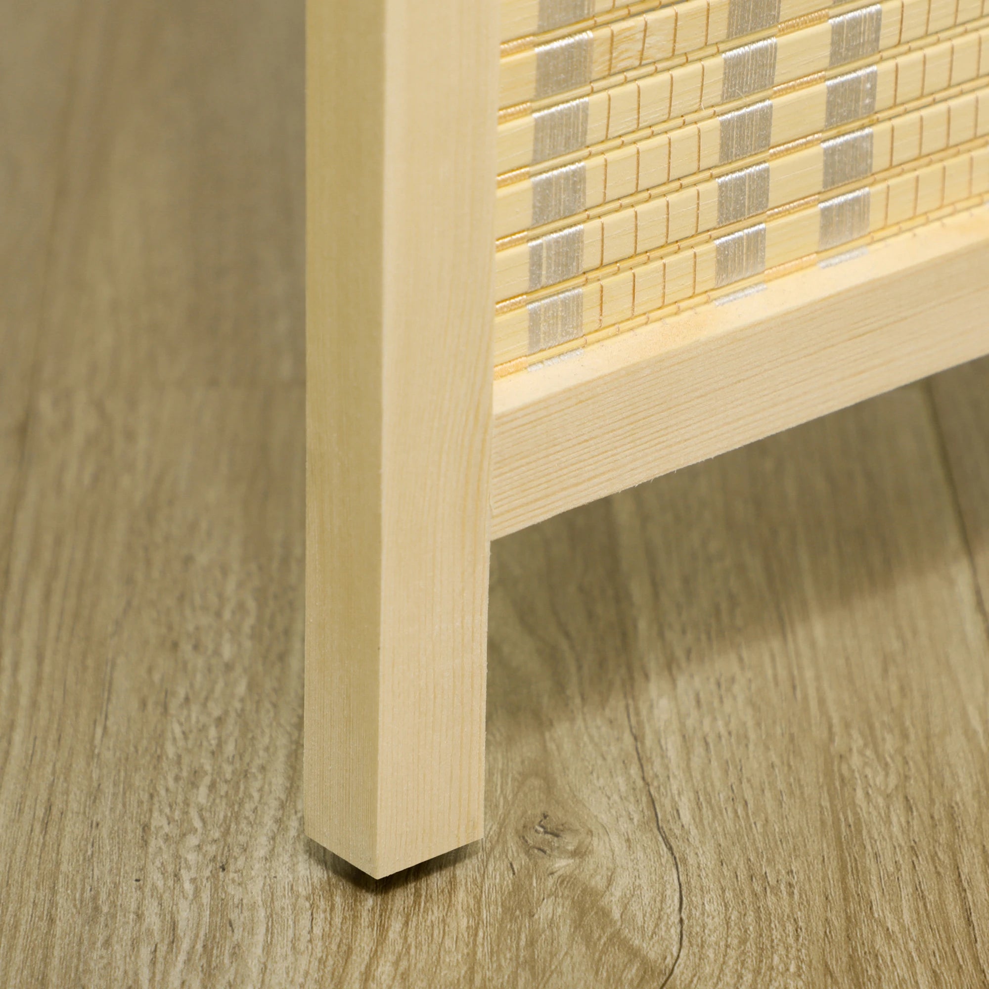 Woven Bamboo Room Divider, 4 Panel, 71