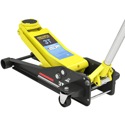 3 Ton Hydraulic Low Profile Trolley Floor Jack, Dual Piston Pump, 3-19.6in Automotive at Gallery Canada
