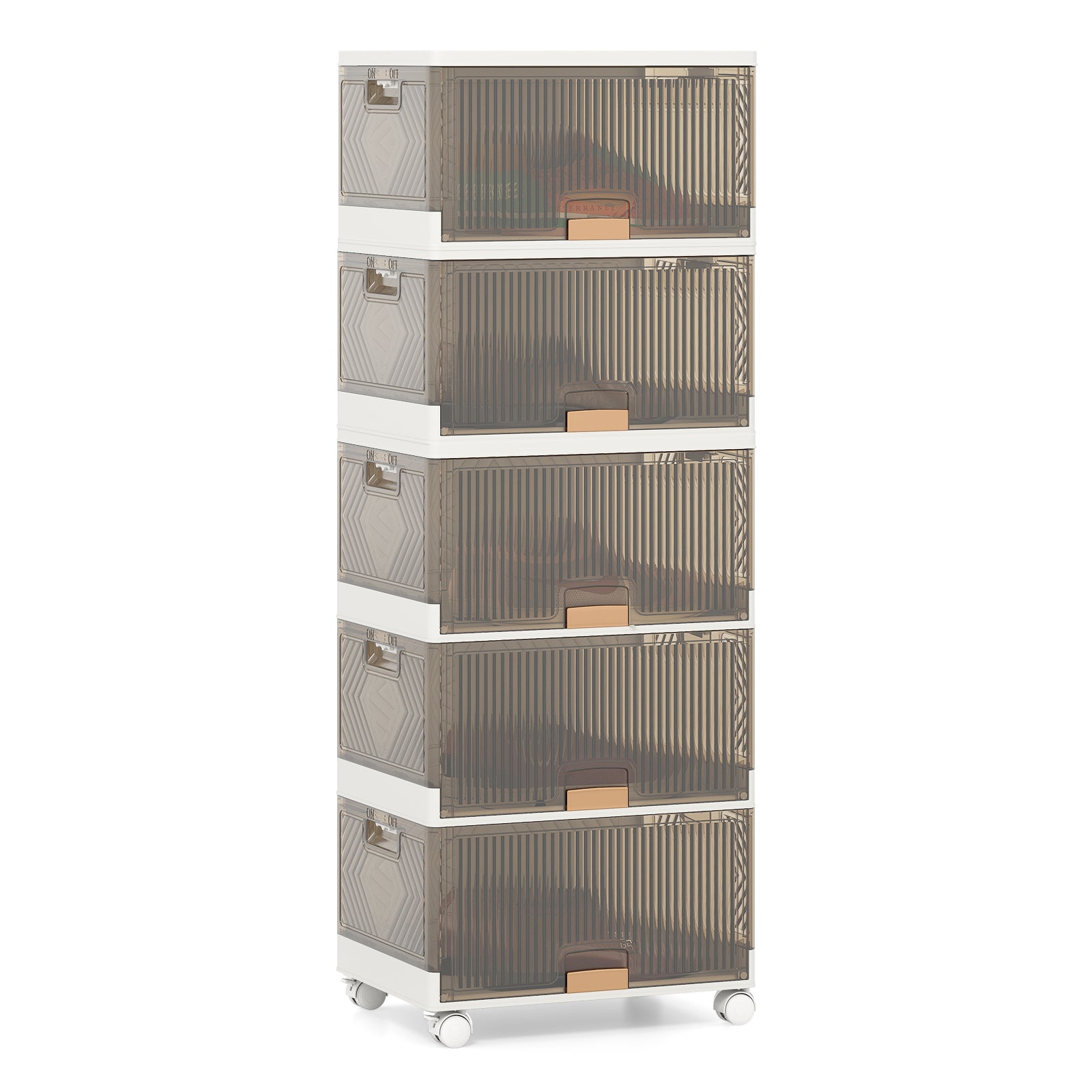 3/4/5/6-Cube Stackable Storage Bins, Detachable Wheels, 5 Cube, White Shoe Racks & Storage Benches at Gallery Canada